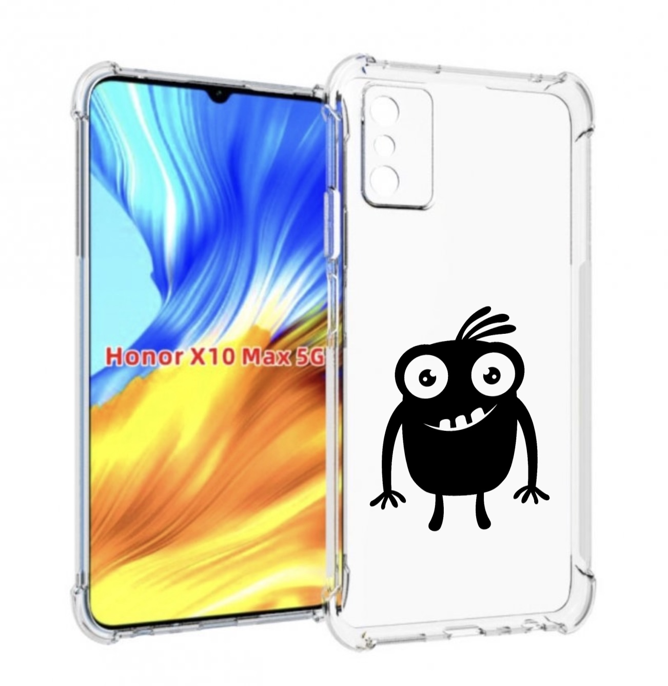 

Чехол MyPads Масяня для Honor X10 Max, Прозрачный, Tocco