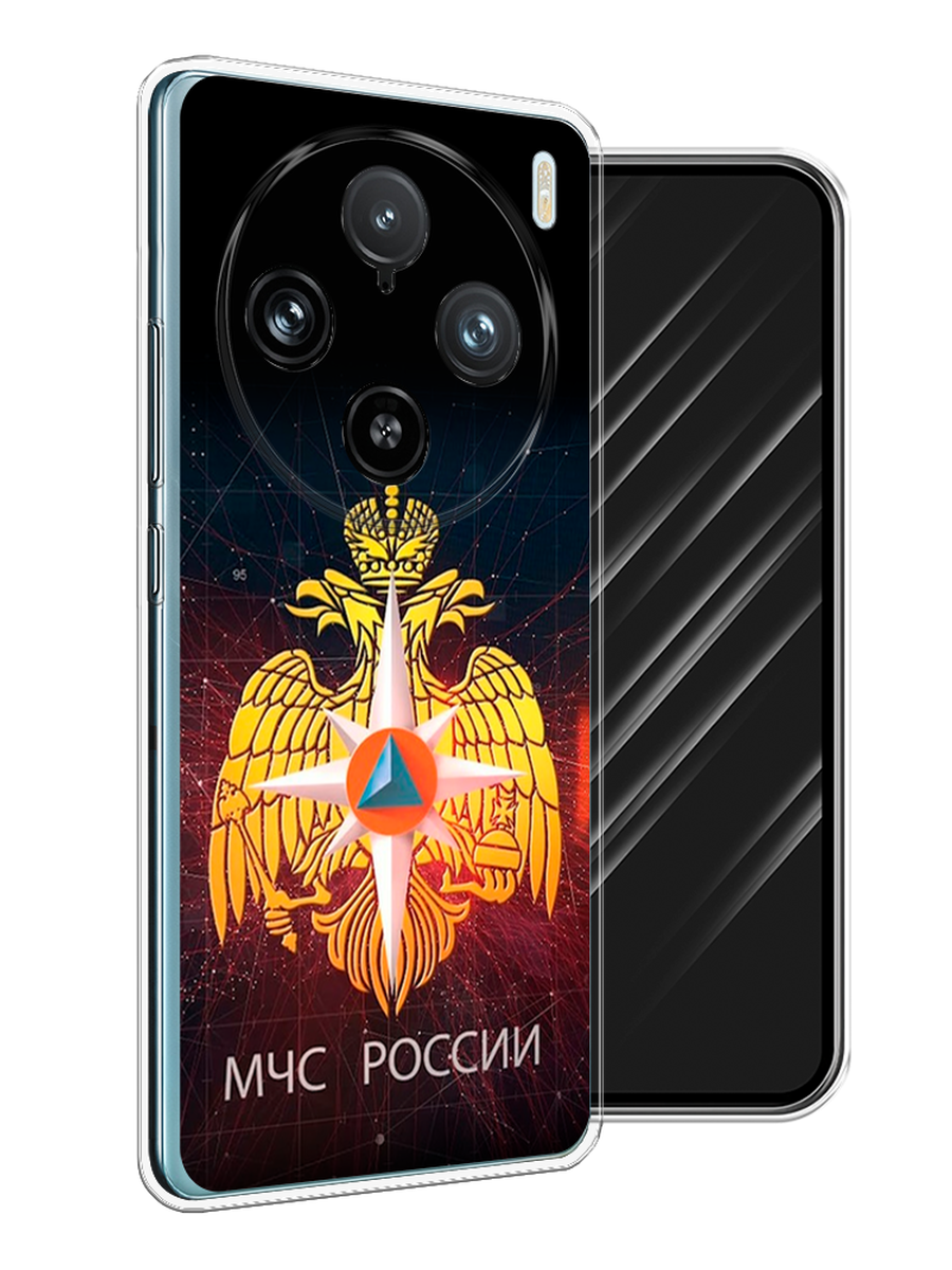 

Чехол Awog на Vivo X100 Pro "МЧС России", Черный;желтый;красный, 2611850-1