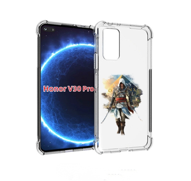 

Чехол бампер MyPads Ассасин для Honor V30 Pro, Прозрачный, Tocco