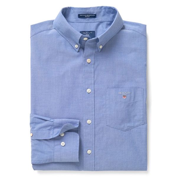 

Рубашка мужская GANT 3046400 синяя S, Синий, 3046400