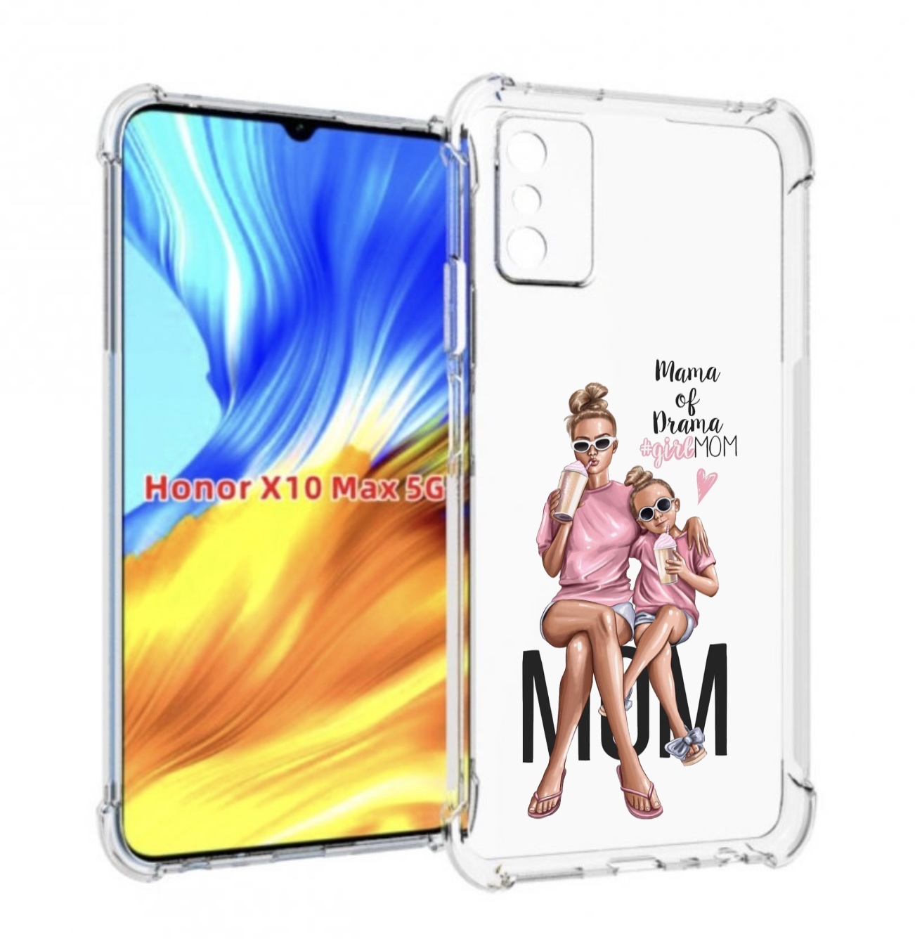 

Чехол MyPads Мама-мечты женский для Honor X10 Max, Прозрачный, Tocco