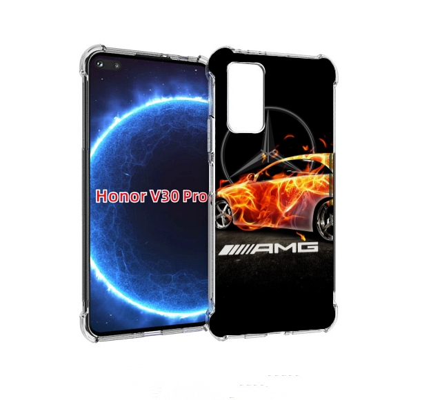 

Чехол бампер MyPads АМГ мужской для Honor V30 Pro, Прозрачный, Tocco
