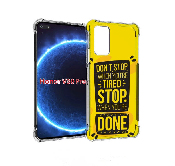 

Чехол бампер MyPads yellow-done для Honor V30 Pro, Прозрачный, Tocco