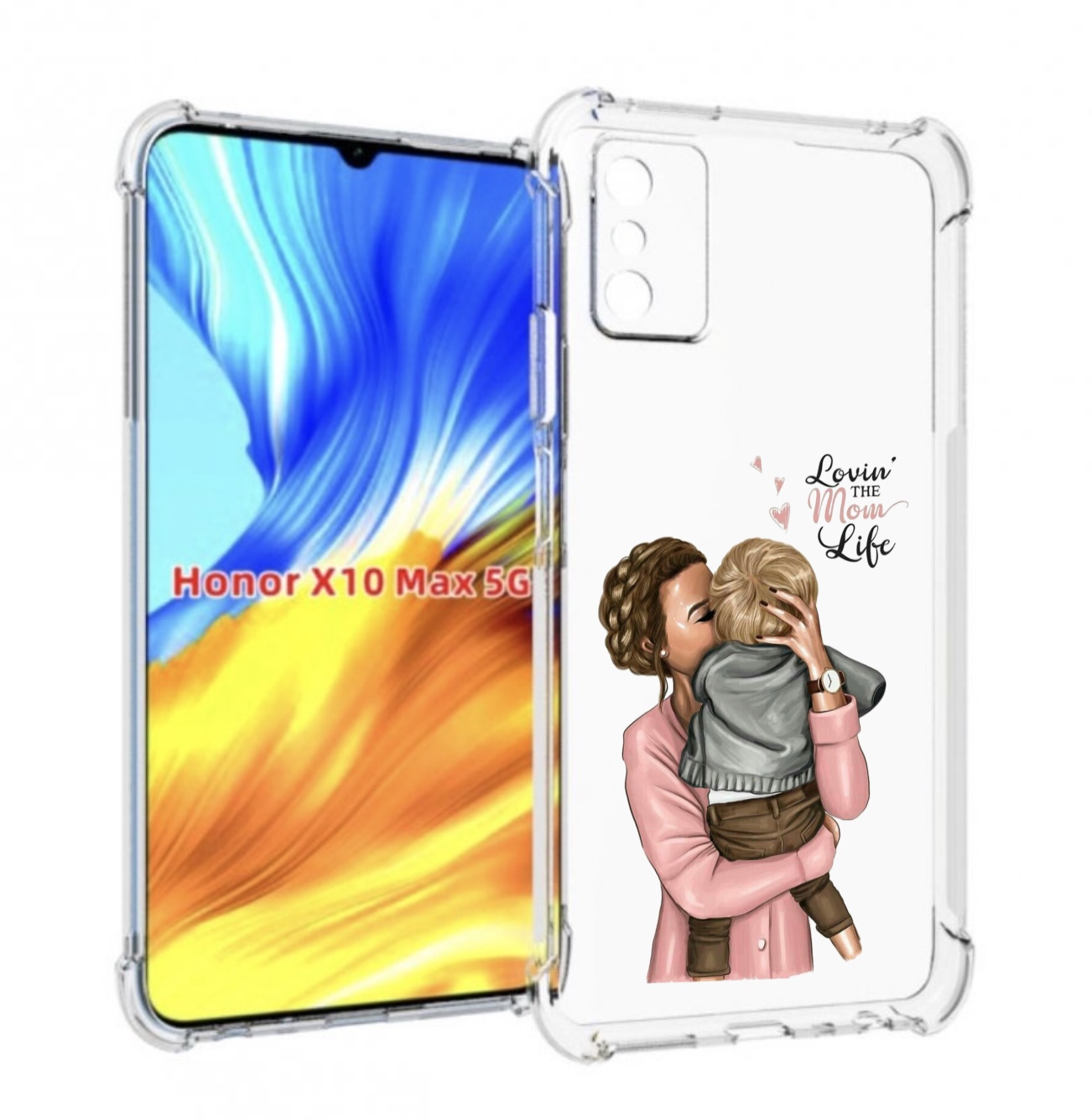 

Чехол MyPads Любовь-мамы детский для Honor X10 Max, Прозрачный, Tocco