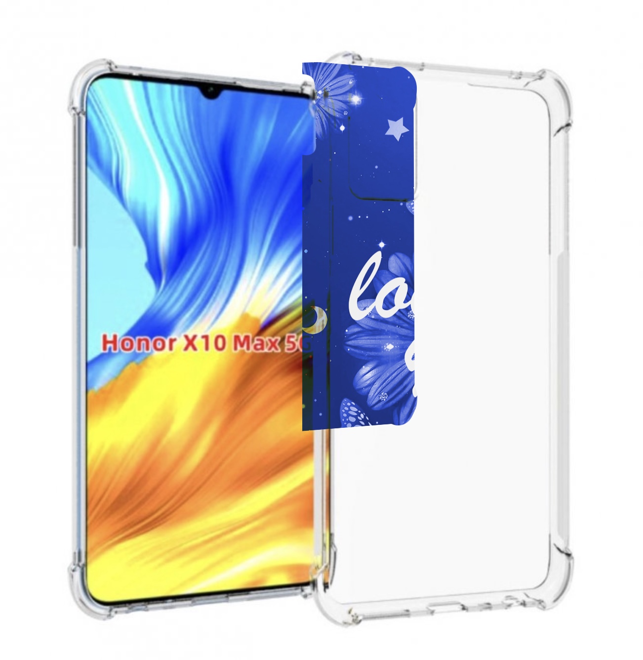 

Чехол MyPads Люблю-тебя-с-бабочками для Honor X10 Max, Прозрачный, Tocco