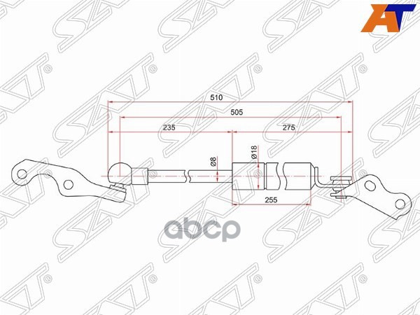 

Амортизатор Задней Двери Toyota Vitz 99-05 Rh (правый) Sat арт. ST-68950-59025