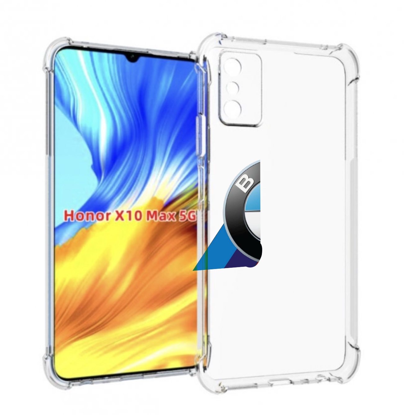 

Чехол MyPads Лого-BMW мужской для Honor X10 Max, Прозрачный, Tocco