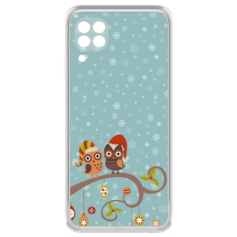

Чехол-накладка Krutoff Clear Case Совушки для Huawei Nova 7i
