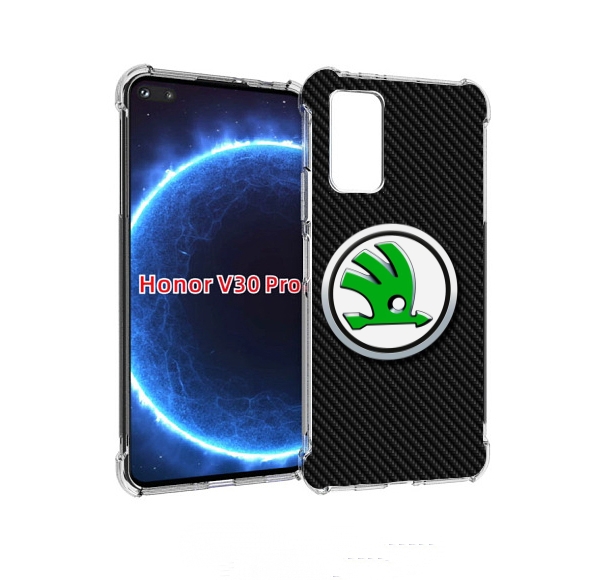 

Чехол бампер MyPads skoda шкода 2 для Honor V30 Pro, Прозрачный, Tocco