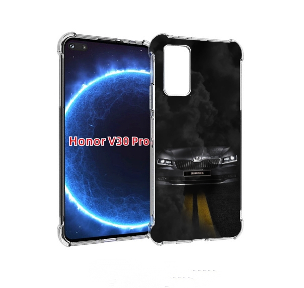 

Чехол бампер MyPads skoda шкода 1 для Honor V30 Pro, Прозрачный, Tocco