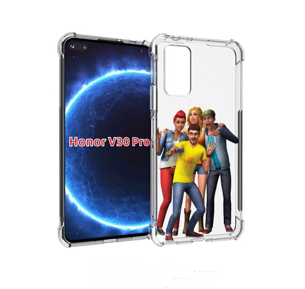 

Чехол бампер MyPads sims для Honor V30 Pro, Прозрачный, Tocco