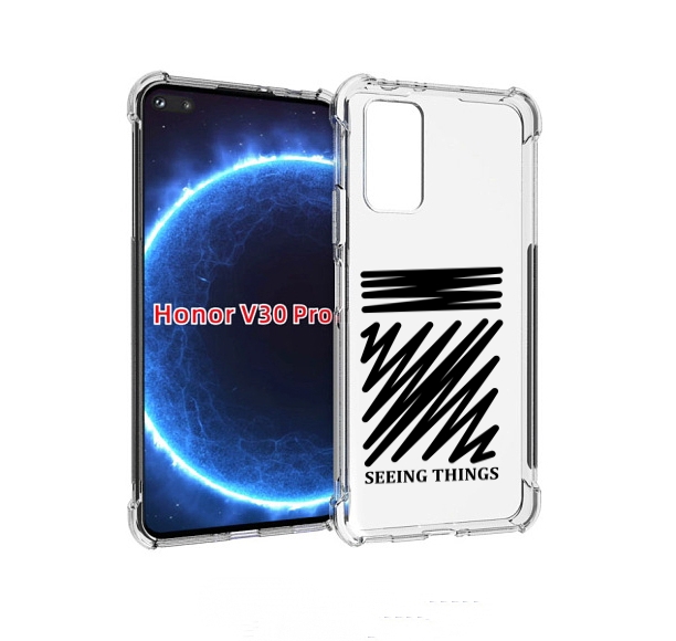

Чехол бампер MyPads seeing-things для Honor V30 Pro, Прозрачный, Tocco