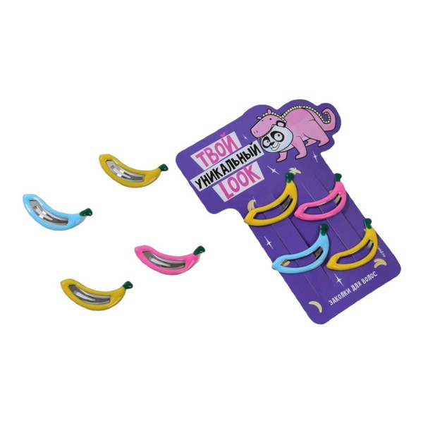 

Заколки для волос детские Твой уникальный look, 4 шт., Разноцветный, Art beauty_kids