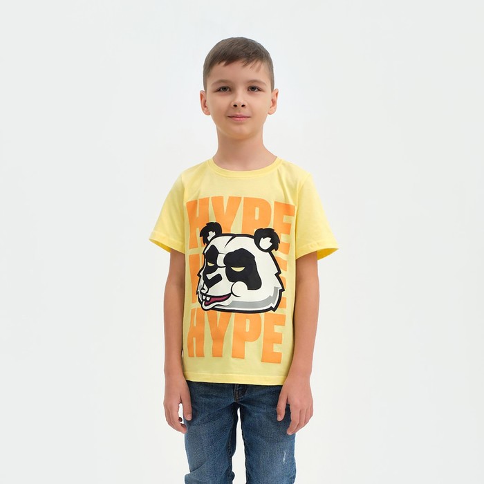 

Футболка детская KAFTAN П00000560, жёлтый, 134, Желтый, Hype