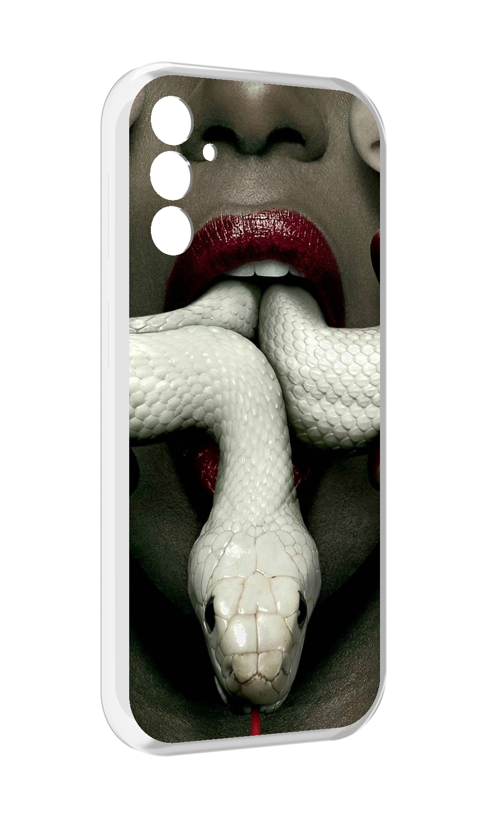 

Чехол MyPads белая-змея для Samsung Galaxy M13, Прозрачный, Tocco