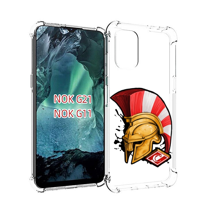 

Чехол Mypads Фк Спартак Шлем Для Nokia G11/G21, Прозрачный, Tocco