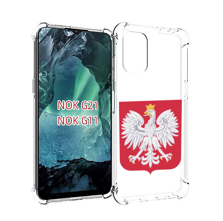 

Чехол Mypads Герб-Польши Для Nokia G11/G21, Прозрачный, Tocco