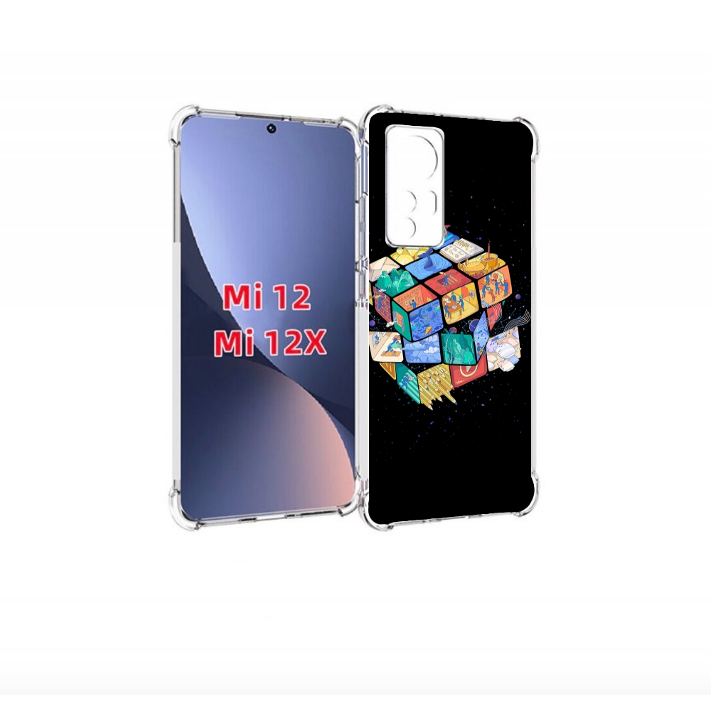 

Чехол бампер MyPads Кубик-Рубика для Xiaomi 12., Прозрачный, Tocco