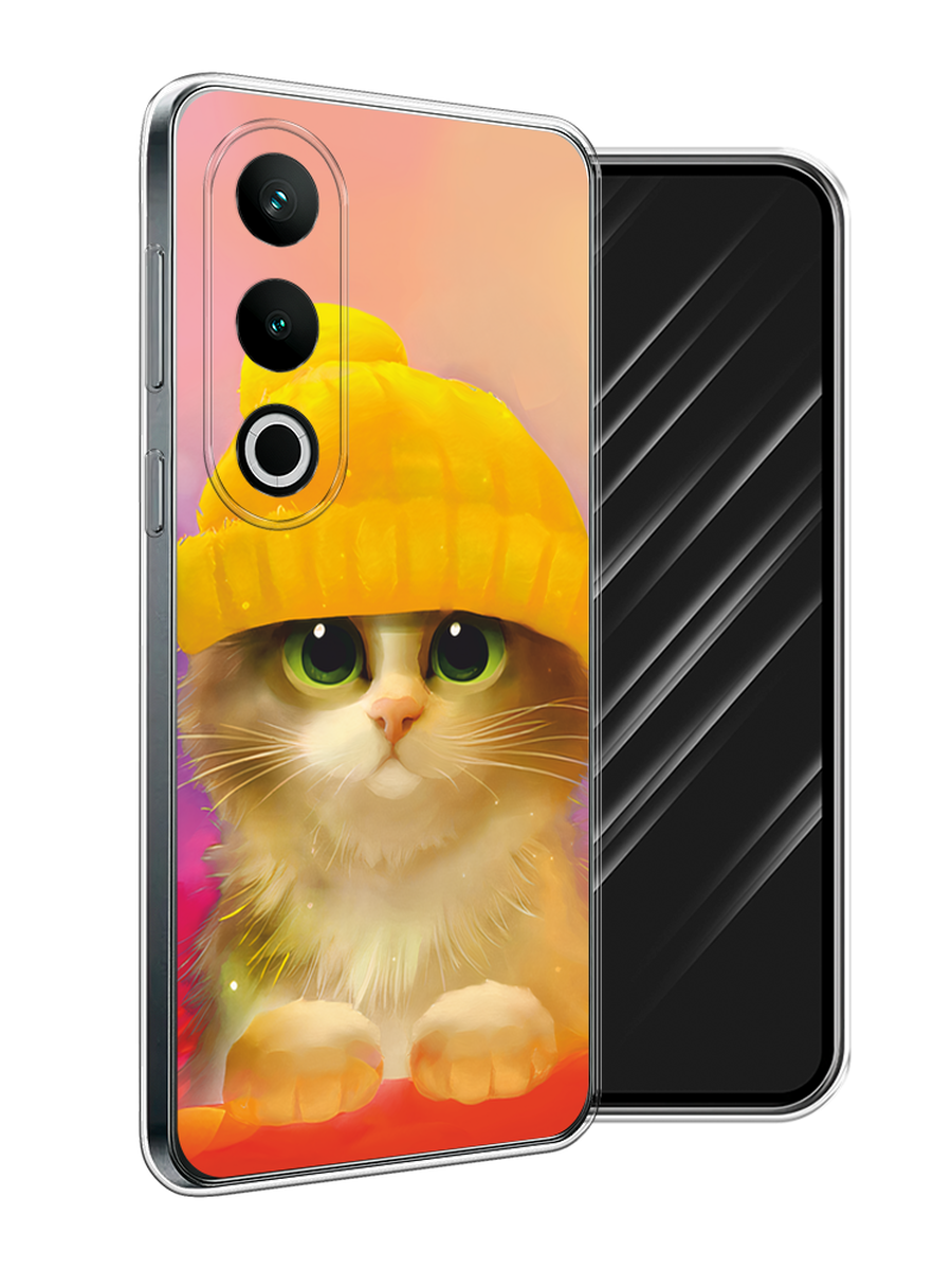 

Чехол Awog на Oneplus Nord CE4 "Котенок в желтой шапке", Желтый, 154750-1