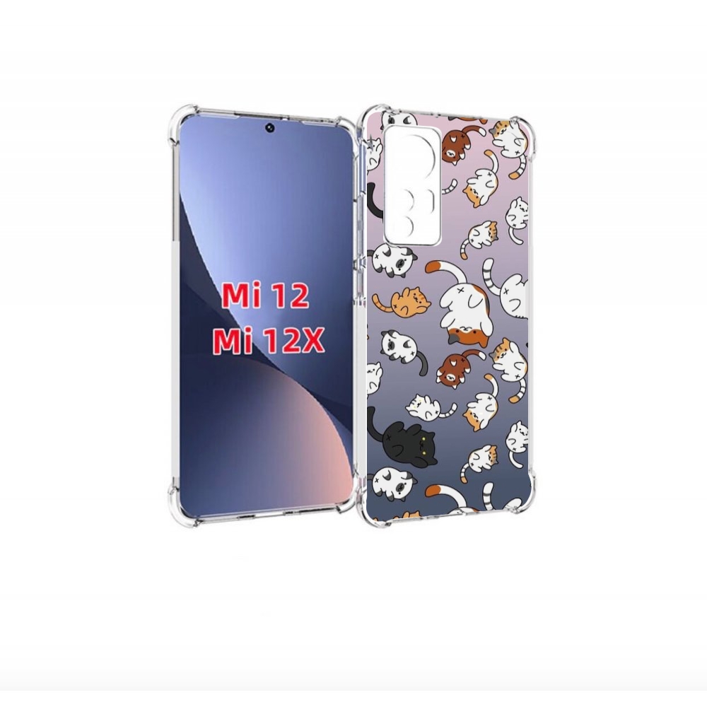 

Чехол бампер MyPads Котики-летают для Xiaomi 12., Прозрачный, Tocco