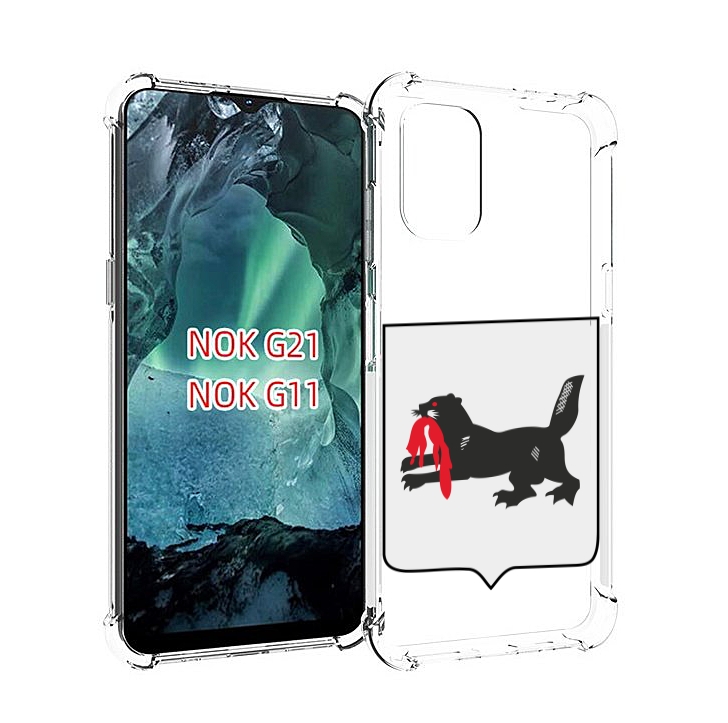 

Чехол Mypads Герб-Игркутскои-Области Для Nokia G11/G21, Прозрачный, Tocco