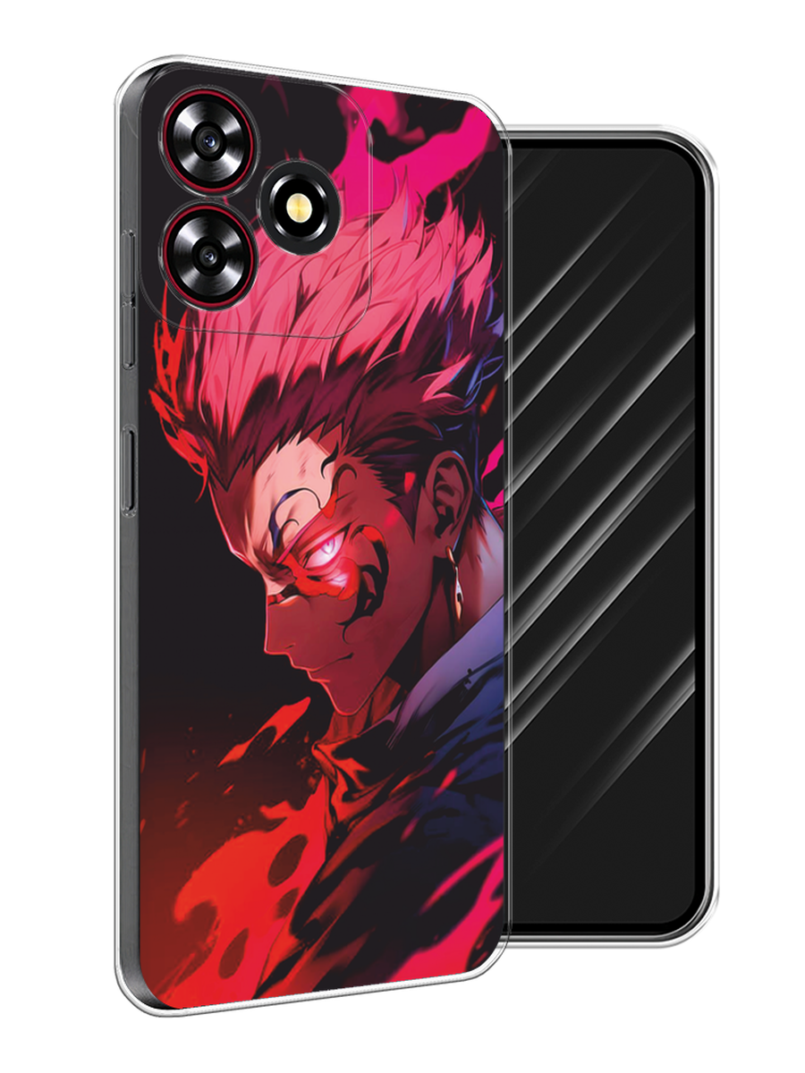 

Чехол Awog на ZTE Blade A73 4G "Взгляд Сукуны", Розовый;красный;черный, 136450-1