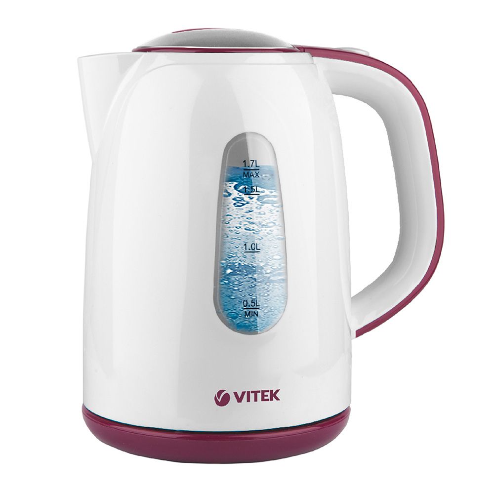 фото Чайник электрический vitek vt-7006 white/red