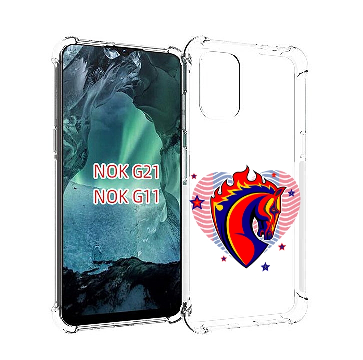 

Чехол Mypads Фк Цсл Лошадь Для Nokia G11/G21, Прозрачный, Tocco