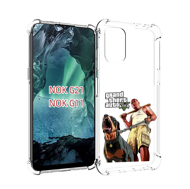 

Чехол Mypads Gta Грозная Собака Для Nokia G11/G21, Прозрачный, Tocco