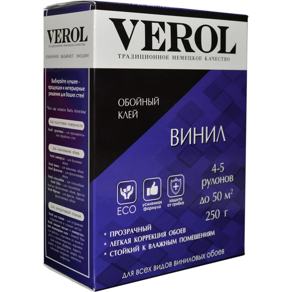

Клей Verol ВИНИЛ 250 гр 21