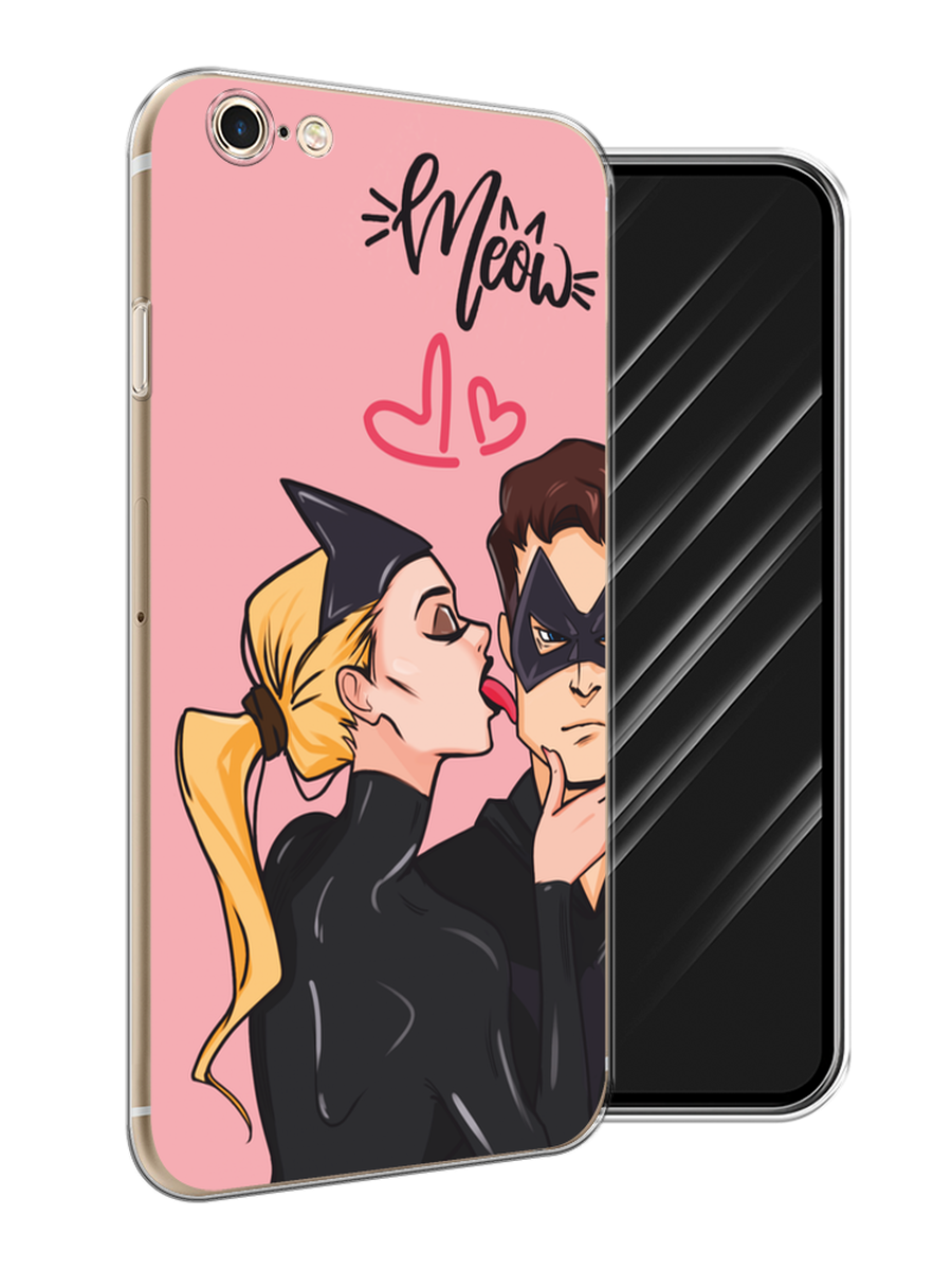 

Чехол Awog на Apple iPhone 6 Plus/6S Plus "Kiss of Cat Woman", Розовый;черный;бежевый, 10550-1