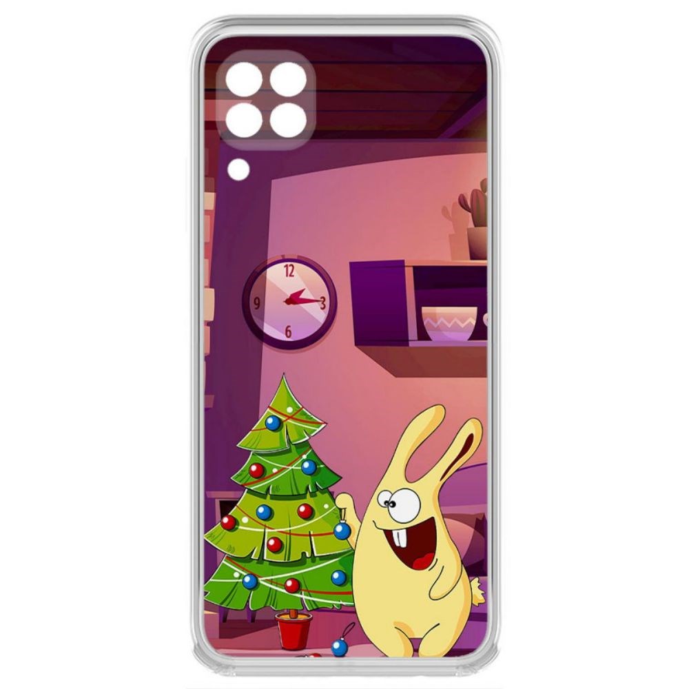 фото Чехол-накладка krutoff clear case кролик для huawei nova 7i