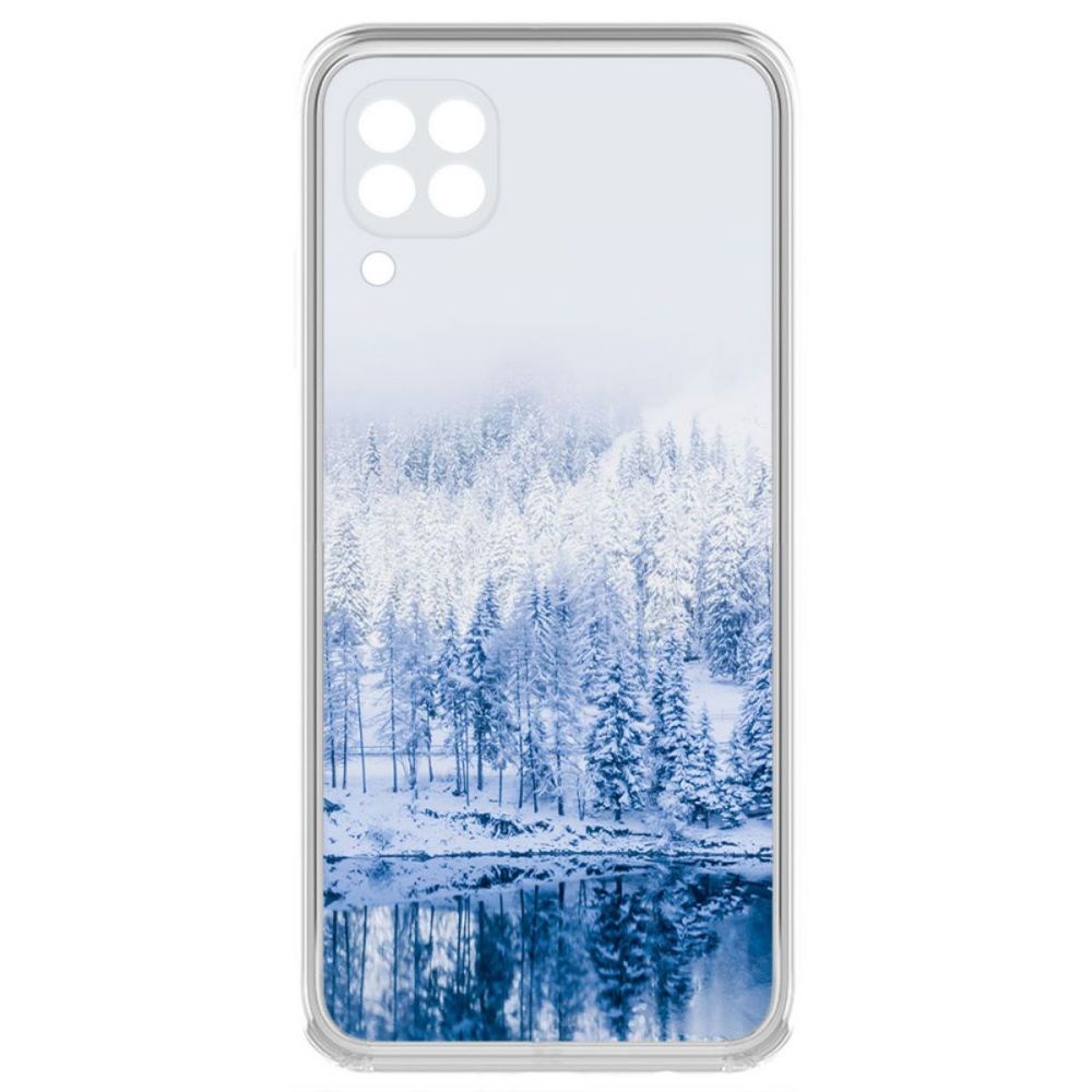 фото Чехол-накладка krutoff clear case зимняя река для huawei nova 7i