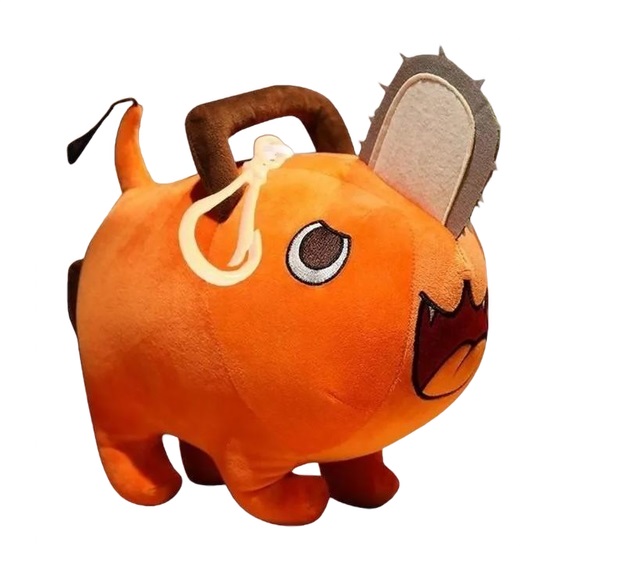 Мягкая игрушка Торговая федерация Почита (Pochita) 40 см, оранжевый сорока белобока с фигурной вырубкой в виде головы героя