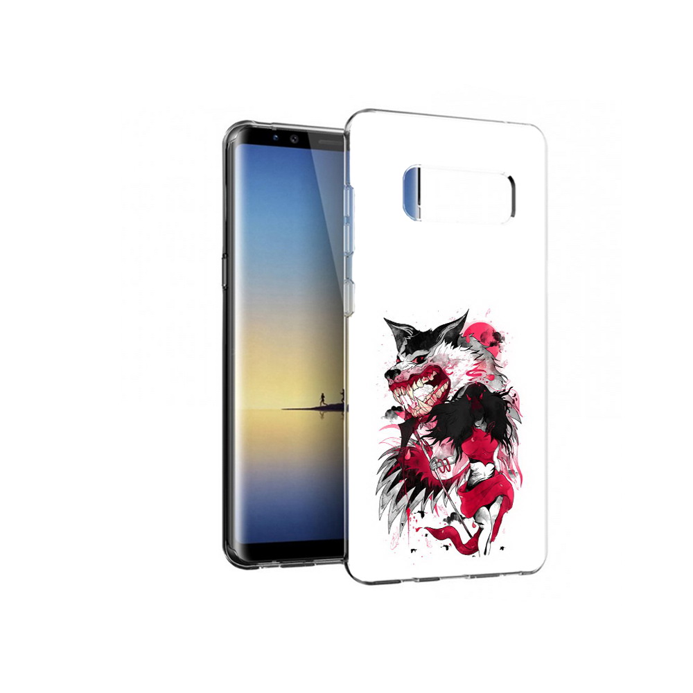 

Чехол MyPads Tocco для Samsung Galaxy Note 8 красная шапочка, Прозрачный, Tocco
