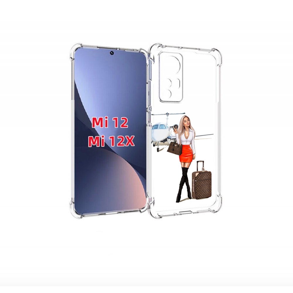 

Чехол бампер MyPads Деловая-девушка женский для Xiaomi 12., Прозрачный, Tocco