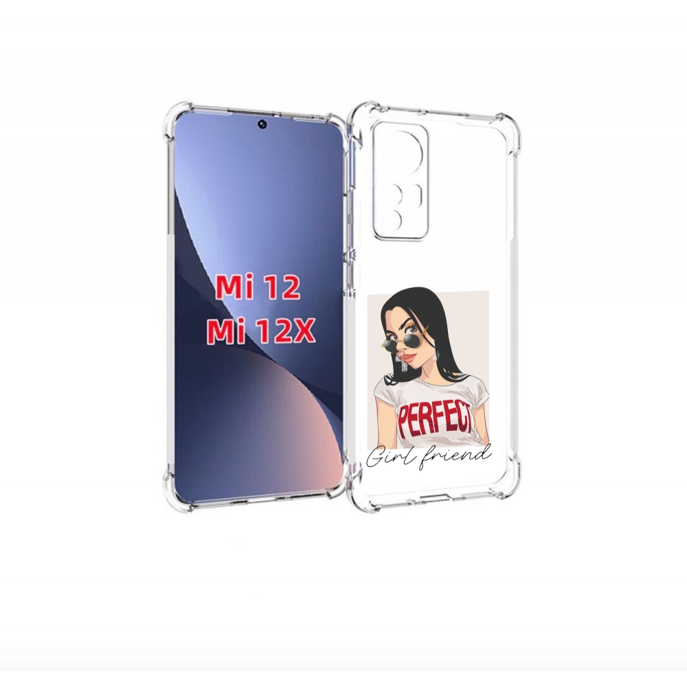 

Чехол бампер MyPads Девушка-с-сережками женский для Xiaomi 12., Прозрачный, Tocco