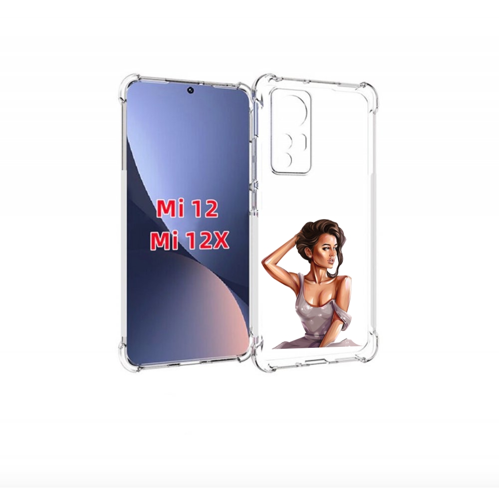 

Чехол бампер MyPads Девушка-с-прической женский для Xiaomi 12., Прозрачный, Tocco