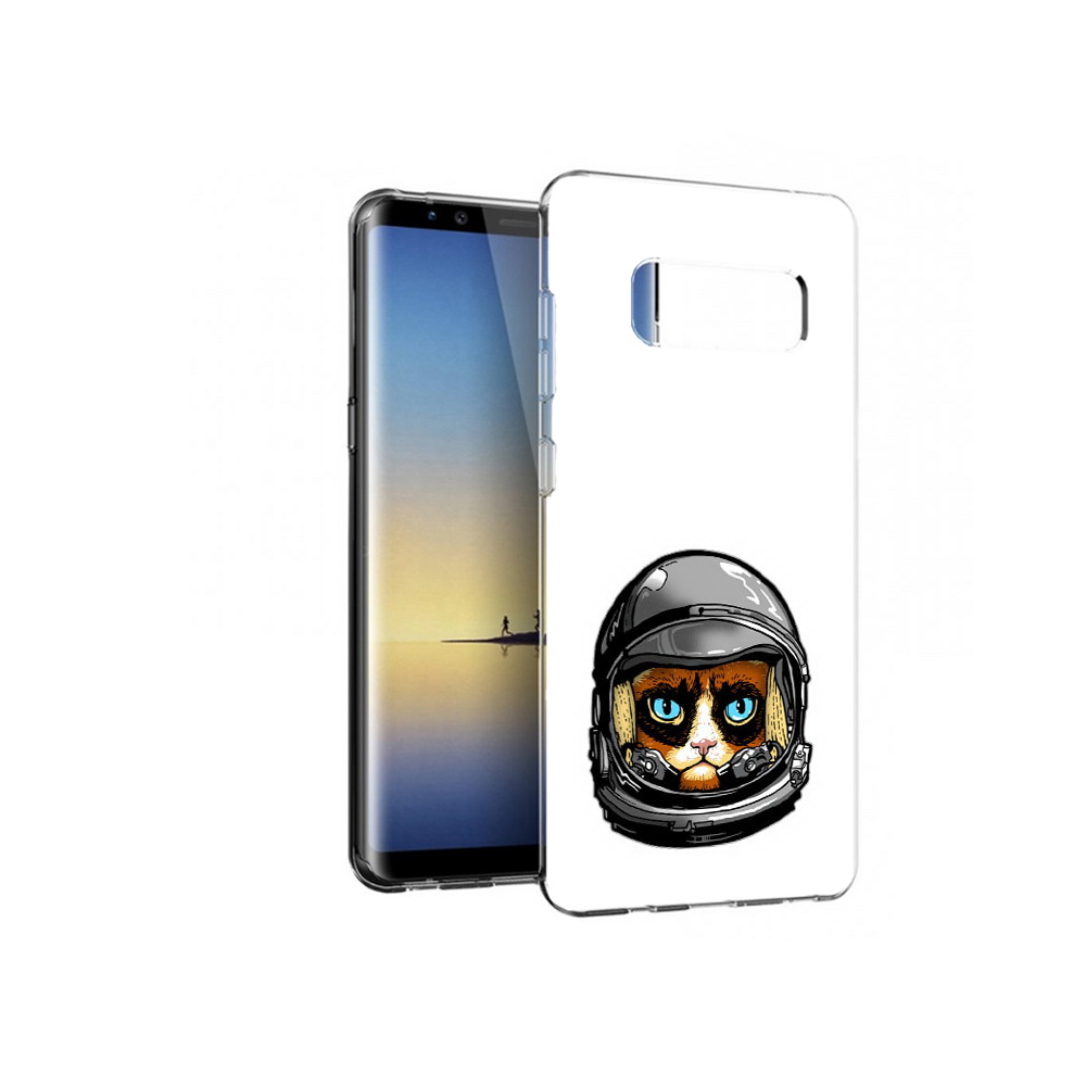 Чехол MyPads Tocco для Samsung Galaxy Note 8 кот космонавт