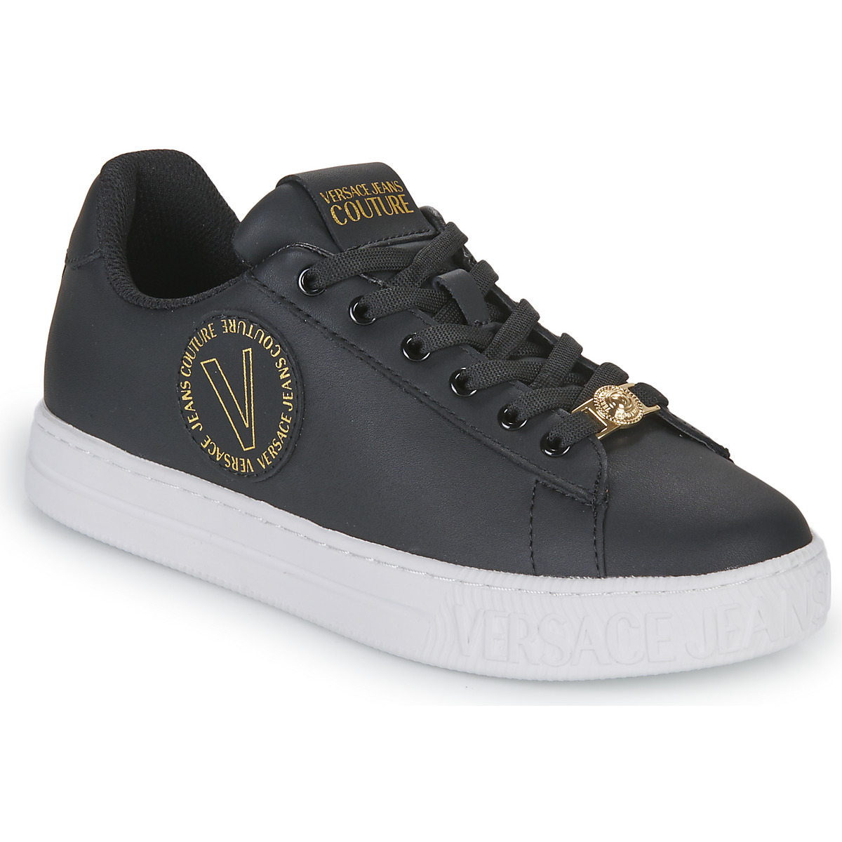 

Кеды женские Versace Jeans Couture 24844649 черные 38 EU, Черный, 24844649