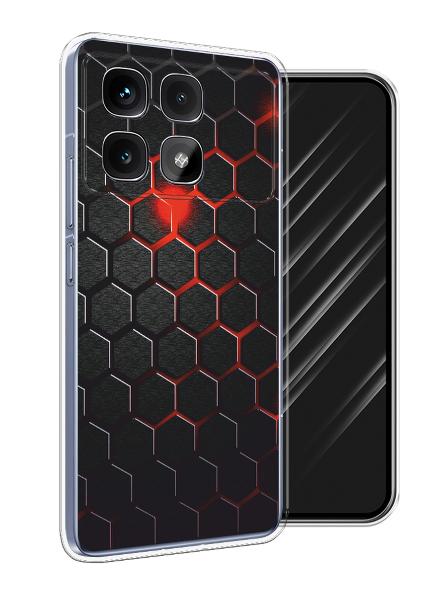 

Чехол Awog на Xiaomi Redmi K70 Ultra "Фон соты красные", Красный;черный, 323050-1