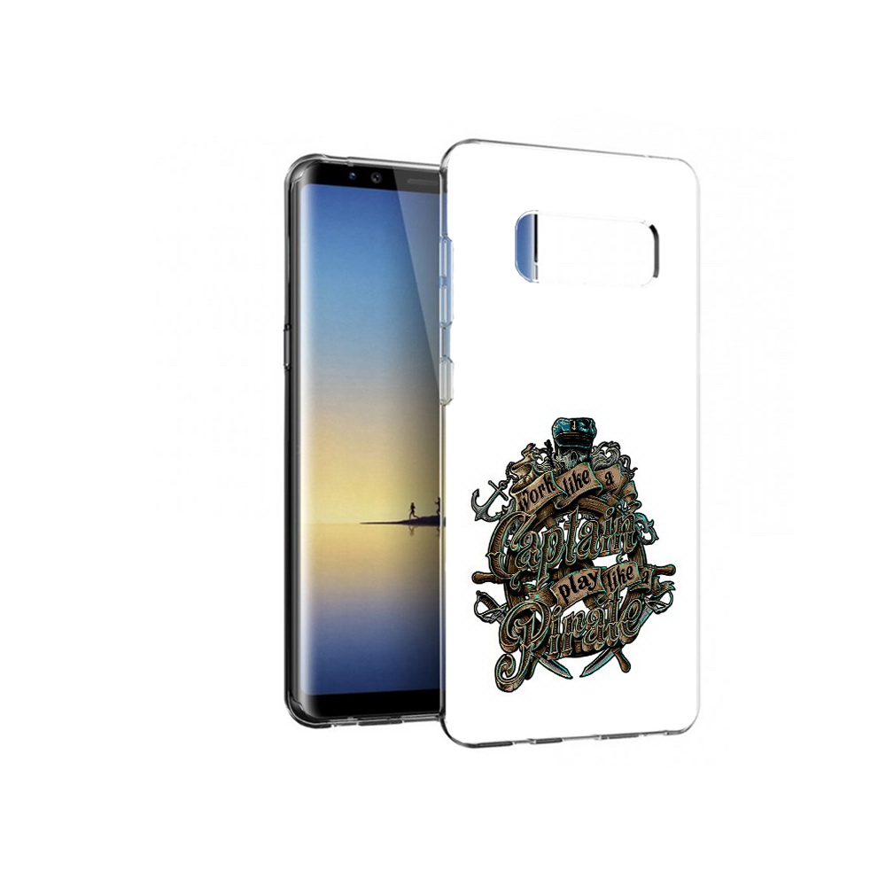 

Чехол MyPads Tocco для Samsung Galaxy Note 8 капитан пиратов, Прозрачный, Tocco