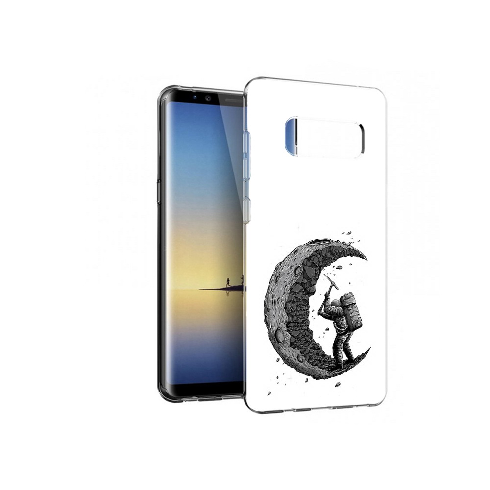 

Чехол MyPads Tocco для Samsung Galaxy Note 8 камненная луна, Прозрачный, Tocco