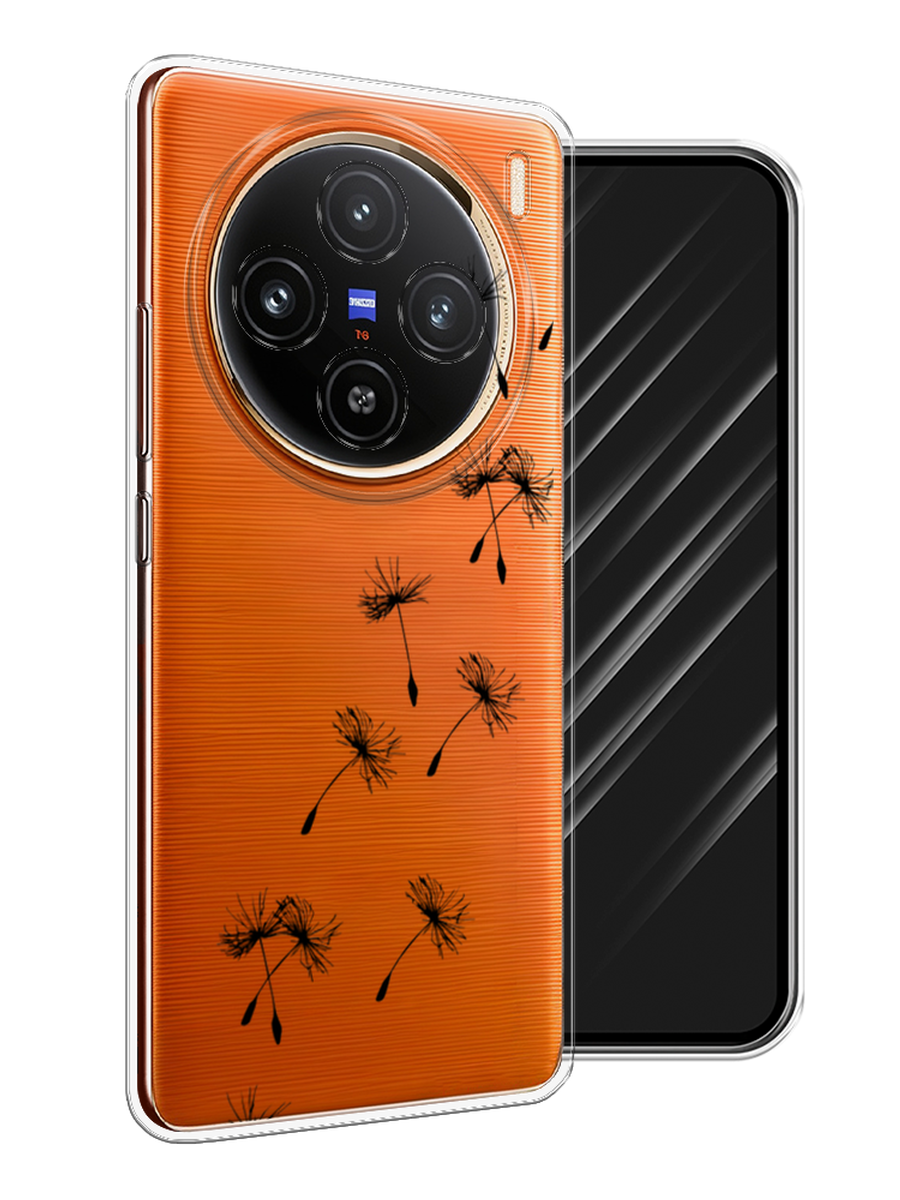 

Чехол Awog на Vivo X100 "Летящие одуванчики", Черный, 2611750-1