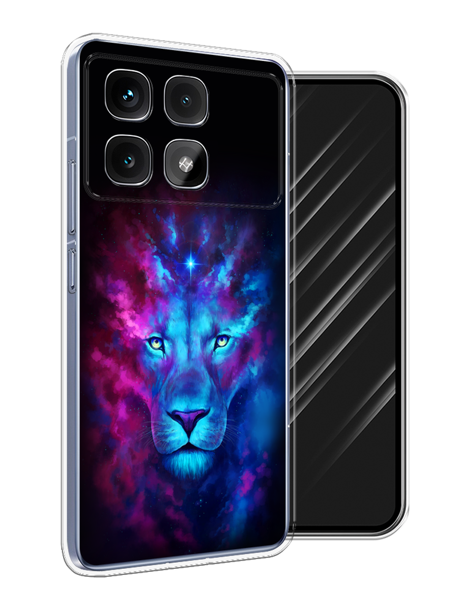 

Чехол Awog на Xiaomi Redmi K70 Ultra "Космический лев", Голубой, 323050-1