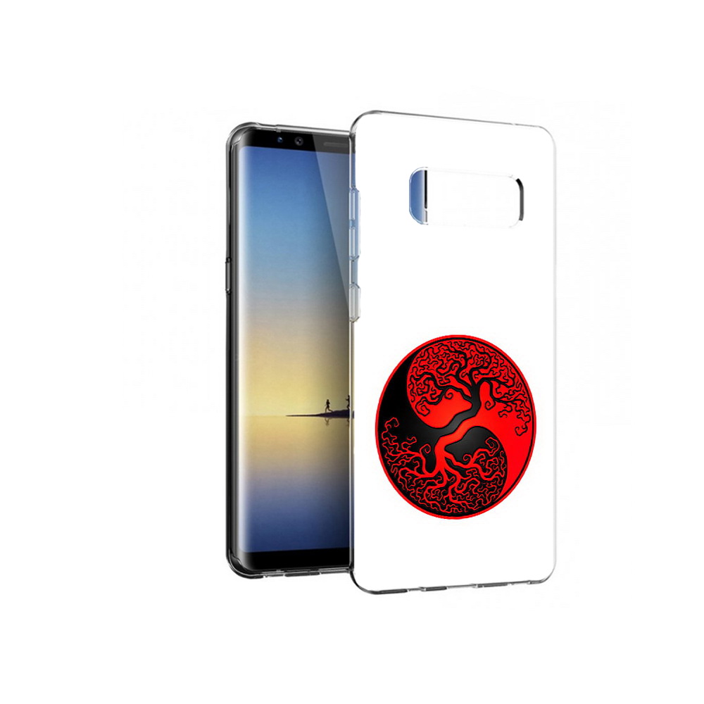 

Чехол MyPads Tocco для Samsung Galaxy Note 8 инь янь дерево, Прозрачный, Tocco