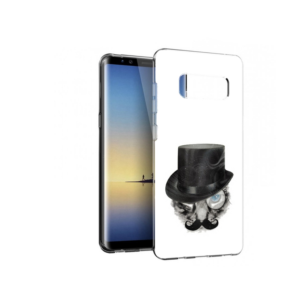 

Чехол MyPads Tocco для Samsung Galaxy Note 8 интелегентный кот, Прозрачный, Tocco