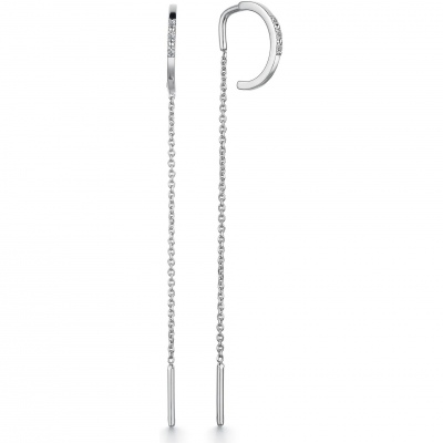 

Серьги с 6 бриллиантами из белого золота Алкор 24234-200, 24234-200