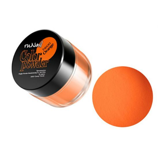 

Набор, ruNail, Цветная акриловая пудра Neon Orange, 7,5 гр, 4 шт.
