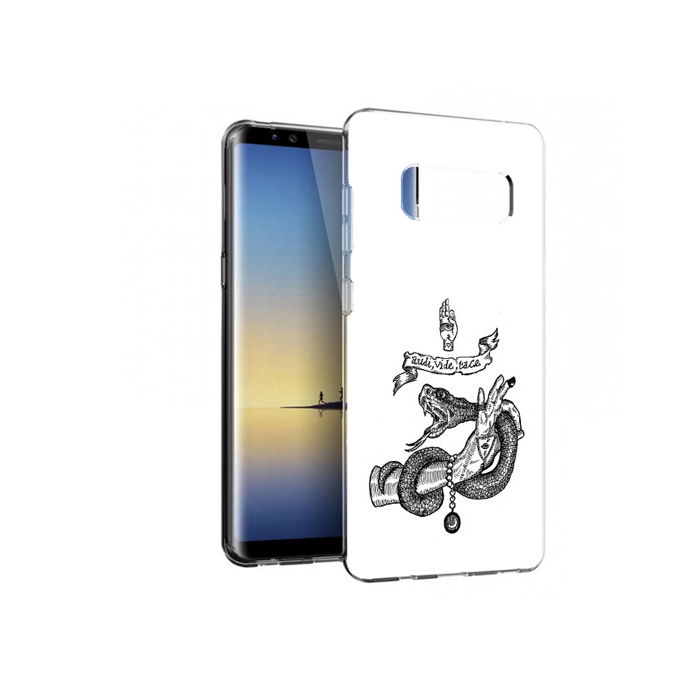 Чехол MyPads Tocco для Samsung Galaxy Note 8 змея на руке рисунок